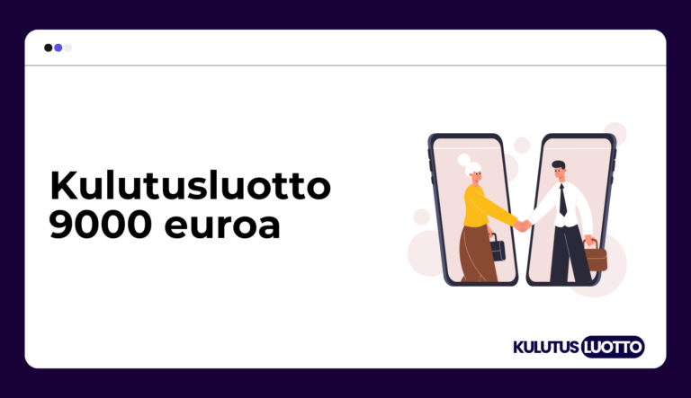 Kulutusluotto 9000 euroa