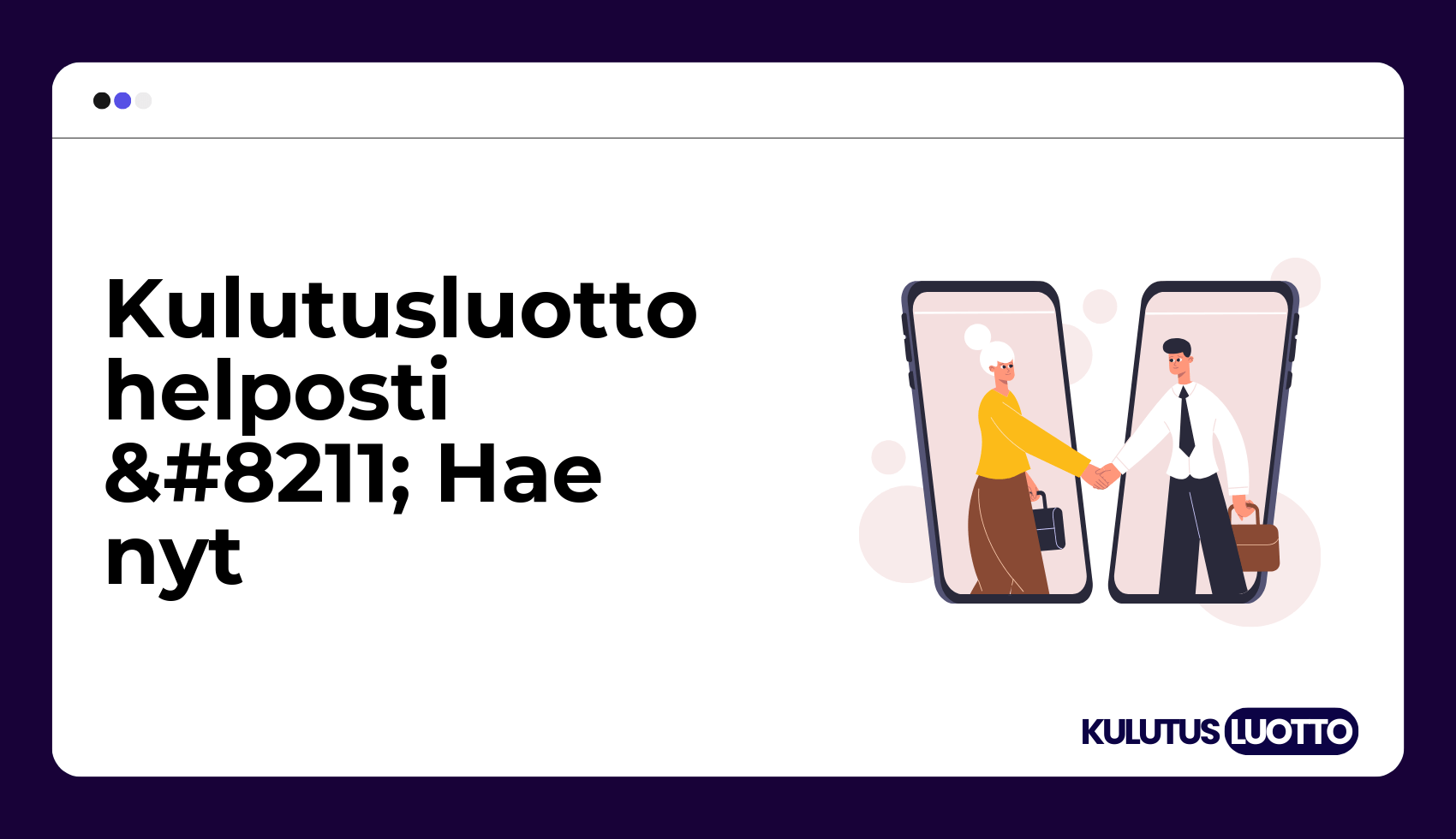 Kulutusluotto helposti – Hae nyt