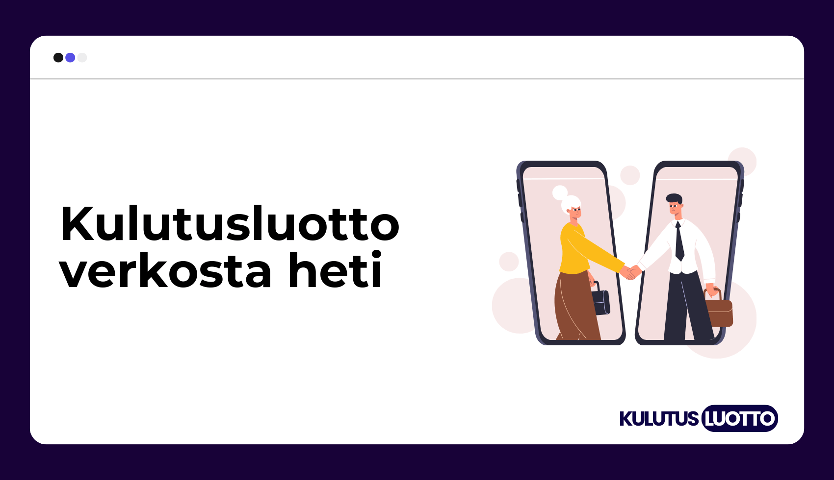 Kulutusluotto verkosta heti