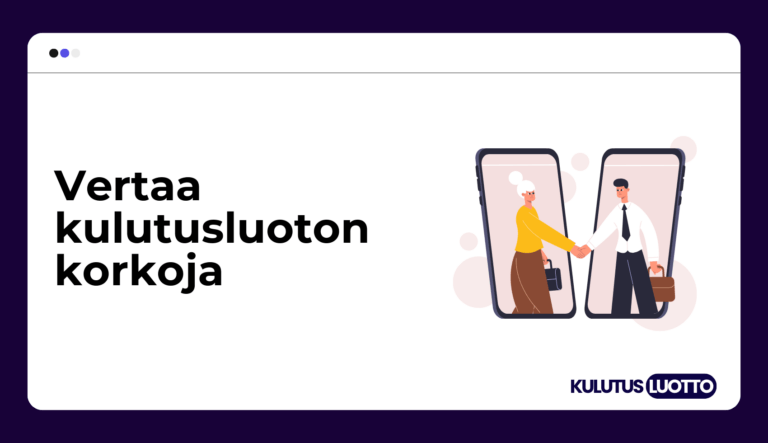 Vertaa kulutusluoton korkoja